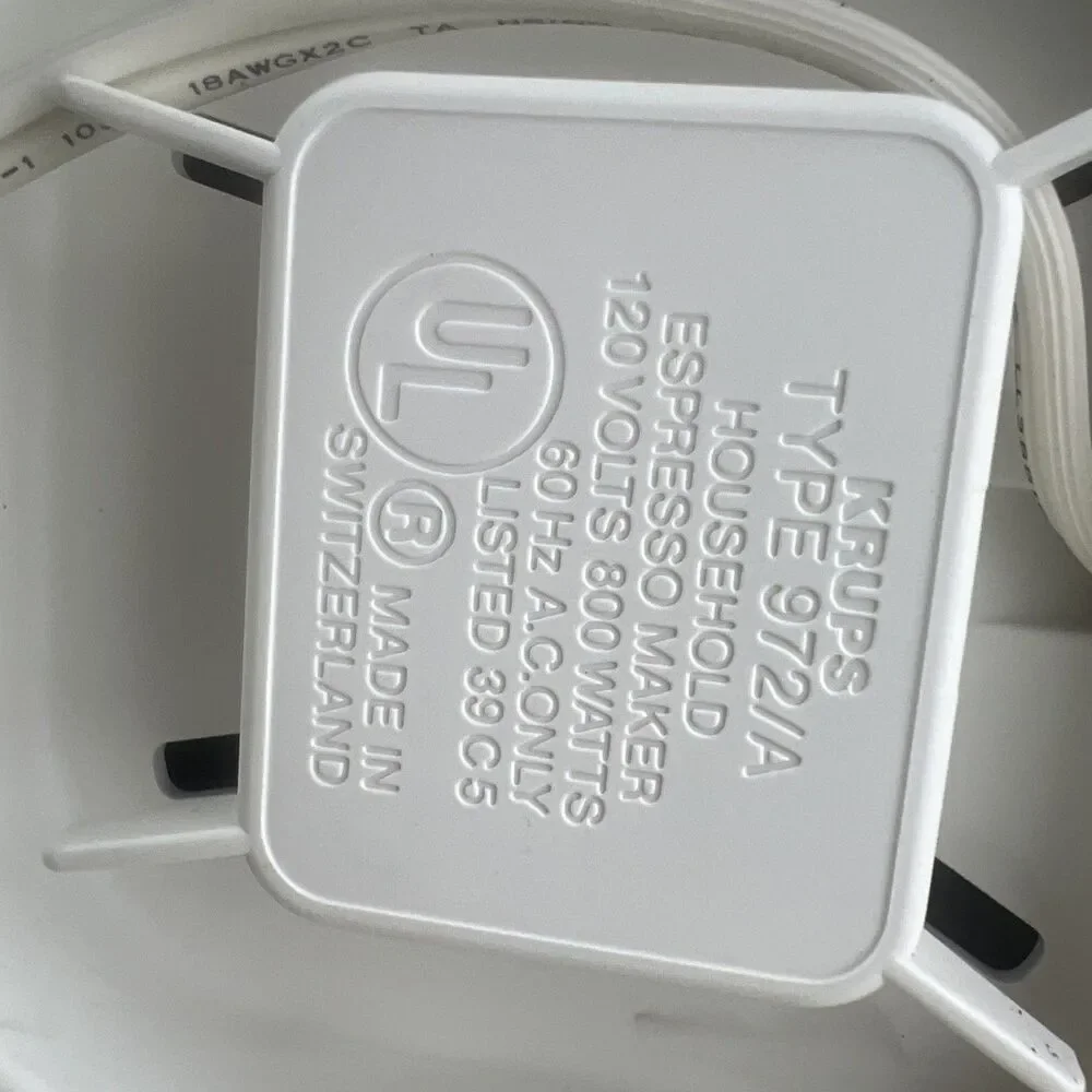 Krups IL Primo 972/A Cappuccino Espresso Latte White Pitcher Cup Works